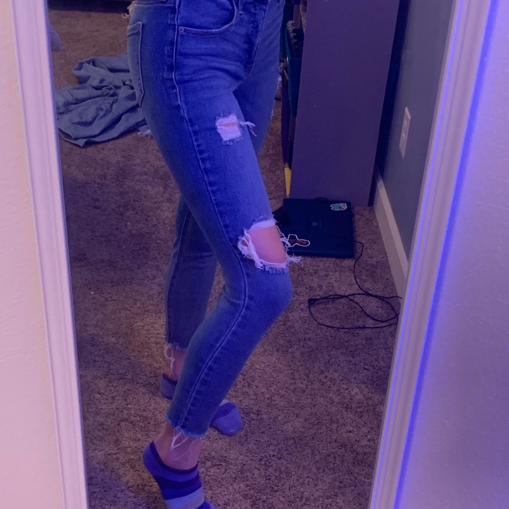Old navy rock star slimy high rise jeans
